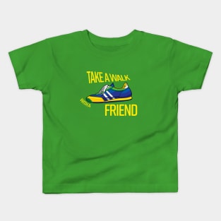 Take a walk with a friend Kids T-Shirt